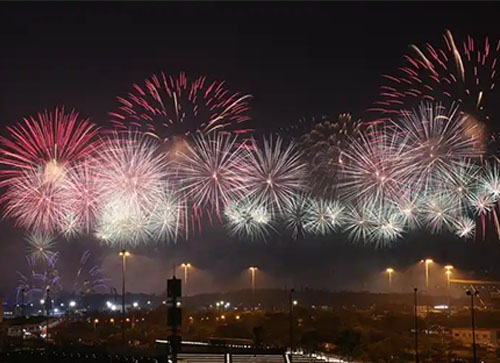 象州县焰火晚会